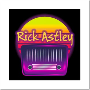 rick astley retro Posters and Art